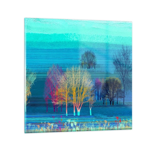 Obraz na skle - Fantastická krajina - 30x30 cm