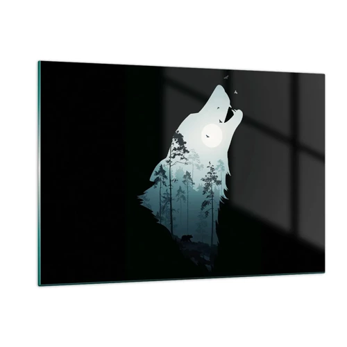Obraz na skle - Hlas lesní noci - 120x80 cm