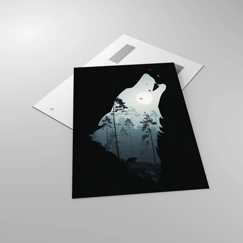 Obraz na skle - Hlas lesní noci - 70x100 cm