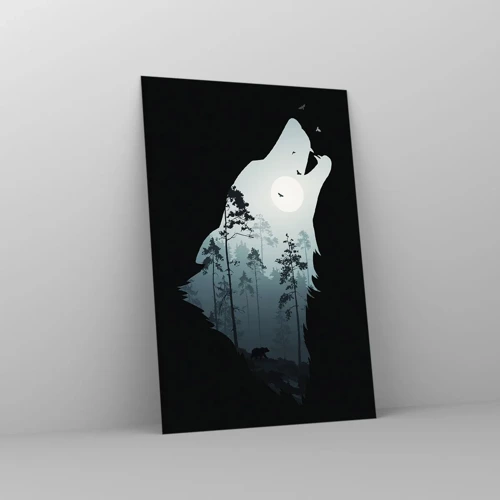 Obraz na skle - Hlas lesní noci - 80x120 cm