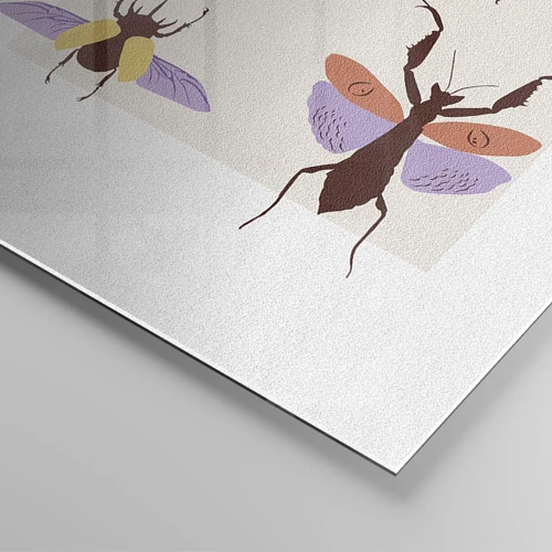 Obraz na skle - Hmyzí svět - 50x70 cm