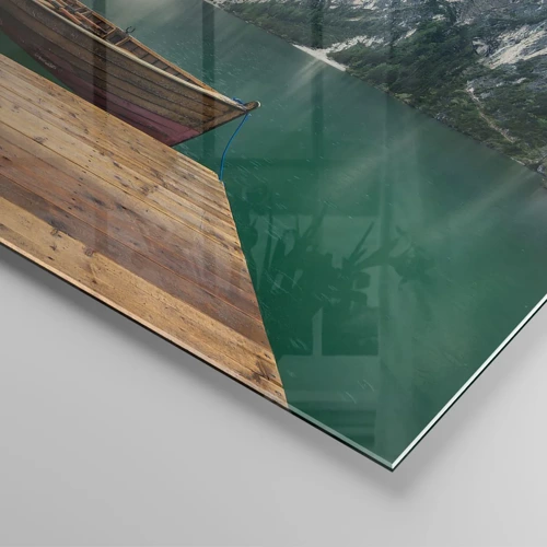 Obraz na skle - „Hrdé skály vepředu“ - 60x60 cm