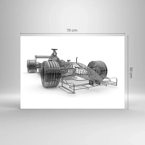 Obraz na skle - Ideální konstrukce - ideje rychlosti - 70x50 cm