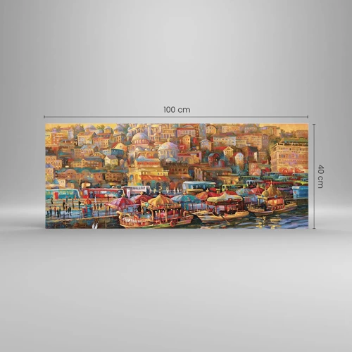 Obraz na skle - Istanbulský příběh - 100x40 cm