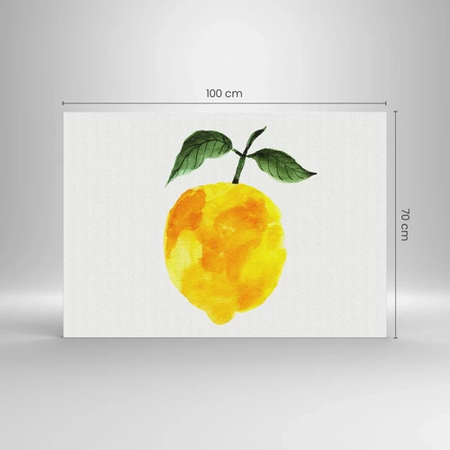 Obraz na skle - Jak poznat chuť slunce - 100x70 cm