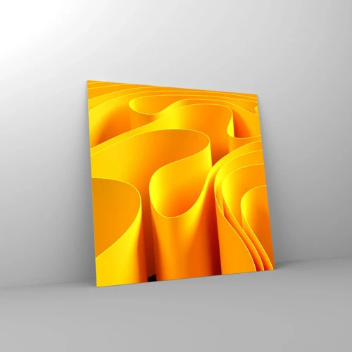 Obraz na skle - Jako sluneční vlny - 30x30 cm