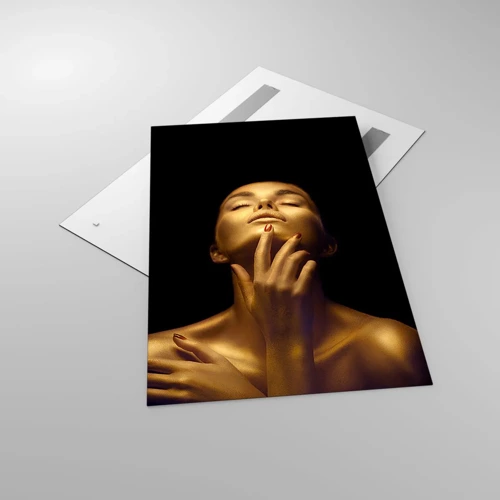 Obraz na skle - Jako zlaté hedvábí - 80x120 cm