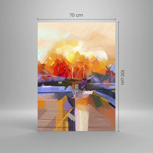Obraz na skle - Je podzim - 70x100 cm