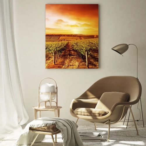 Obraz na skle - Jemně ovocné s tónem slunce - 50x70 cm