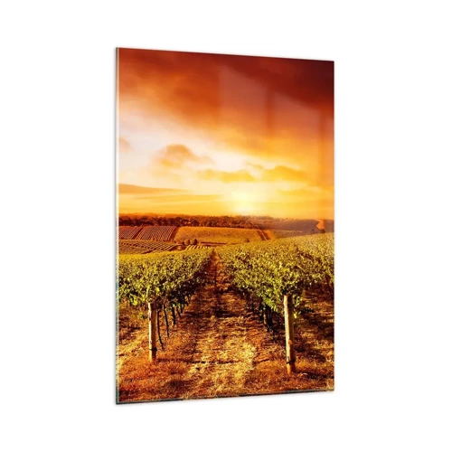 Obraz na skle - Jemně ovocné s tónem slunce - 80x120 cm