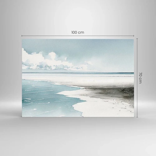 Obraz na skle - Jemný příliv - 100x70 cm