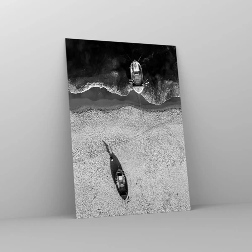 Obraz na skle - Ještě na břehu… - 50x70 cm