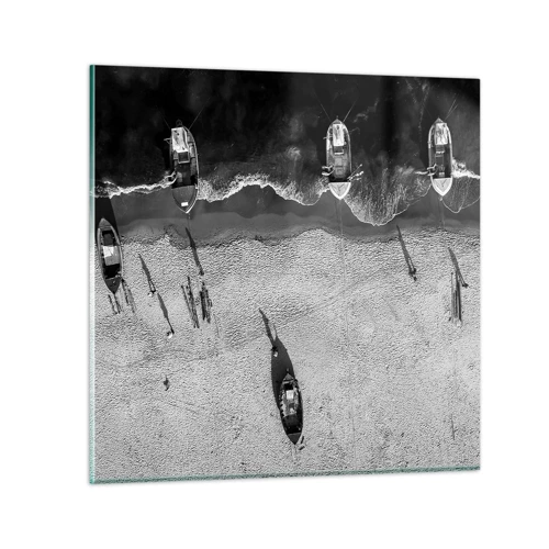Obraz na skle - Ještě na břehu… - 60x60 cm