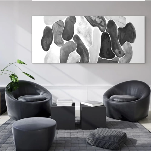 Obraz na skle - Kamenitá abstrakce - 100x40 cm