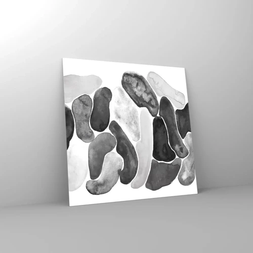 Obraz na skle - Kamenitá abstrakce - 40x40 cm