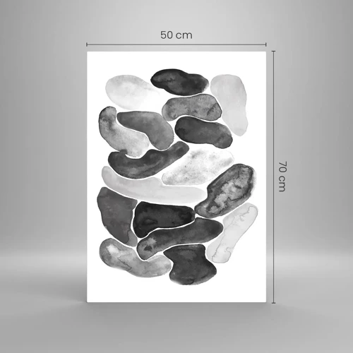 Obraz na skle - Kamenitá abstrakce - 50x70 cm