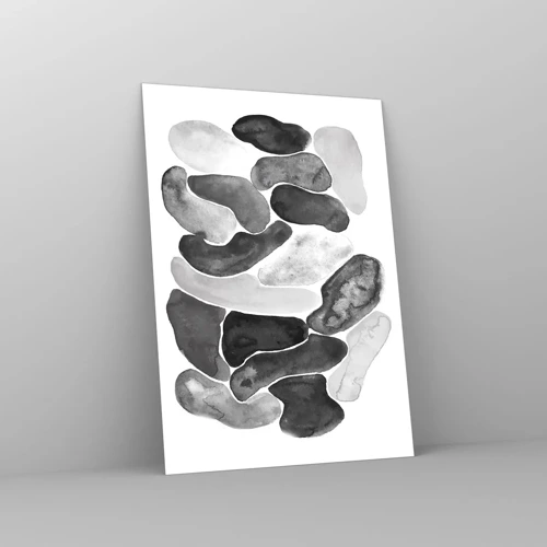 Obraz na skle - Kamenitá abstrakce - 50x70 cm