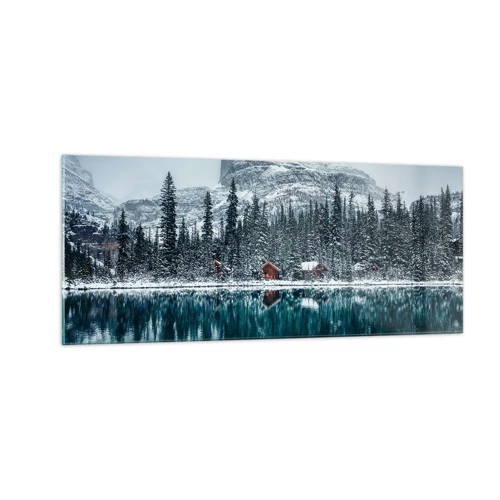 Obraz na skle - Kanadské útočiště - 100x40 cm