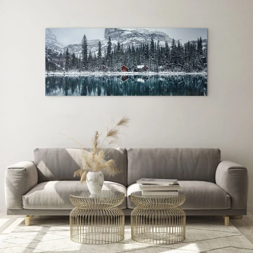 Obraz na skle - Kanadské útočiště - 140x50 cm