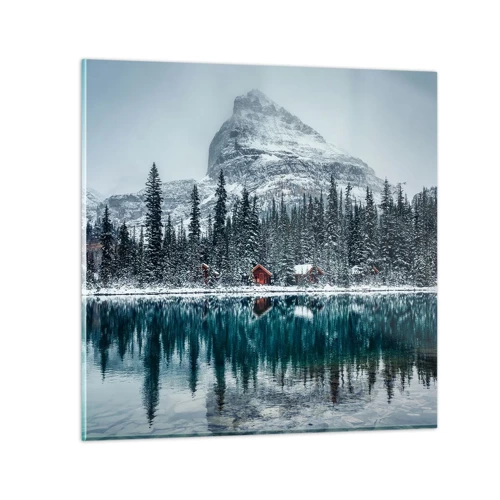 Obraz na skle - Kanadské útočiště - 30x30 cm