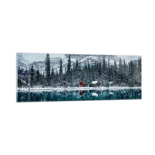 Obraz na skle - Kanadské útočiště - 90x30 cm