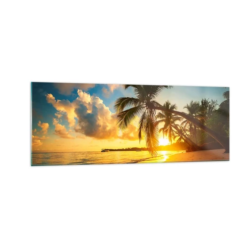 Obraz na skle - Karibský sen - 140x50 cm
