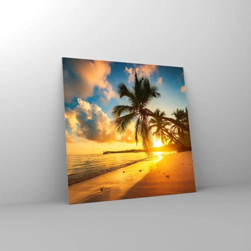 Obraz na skle - Karibský sen - 60x60 cm