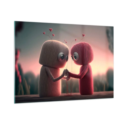 Obraz na skle - Každý může milovat - 100x70 cm