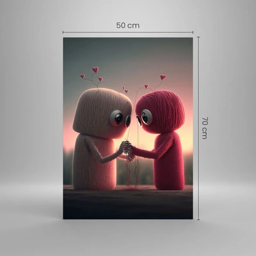 Obraz na skle - Každý může milovat - 50x70 cm