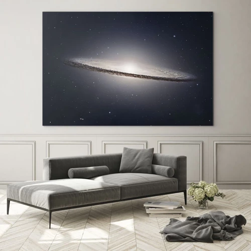 Obraz na skle - Kdysi dávno, v jedné vzdálené galaxii… - 120x80 cm