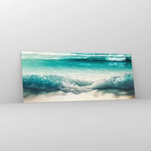 Obraz na skle - Klid oceánu - 100x40 cm