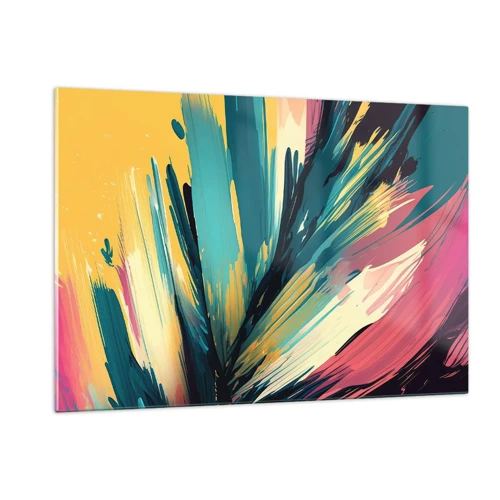 Obraz na skle - Kompozice – exploze radosti - 120x80 cm