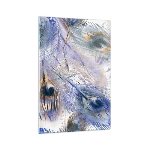 Obraz na skle - Kompozice pavího oka - 70x100 cm