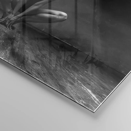 Obraz na skle - Koncentrace taneční energie - 30x30 cm