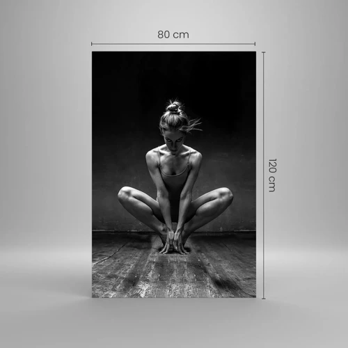 Obraz na skle - Koncentrace taneční energie - 80x120 cm