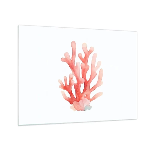 Obraz na skle - Korálový korál - 70x50 cm