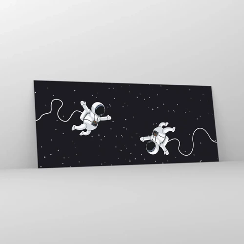 Obraz na skle - Kosmický tanec - 120x50 cm