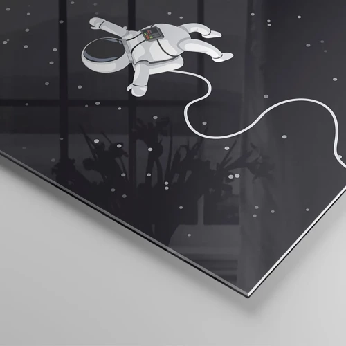 Obraz na skle - Kosmický tanec - 140x50 cm