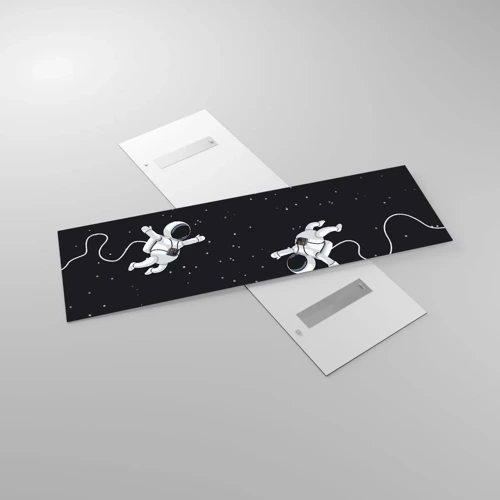 Obraz na skle - Kosmický tanec - 160x50 cm