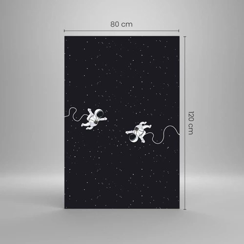 Obraz na skle - Kosmický tanec - 80x120 cm
