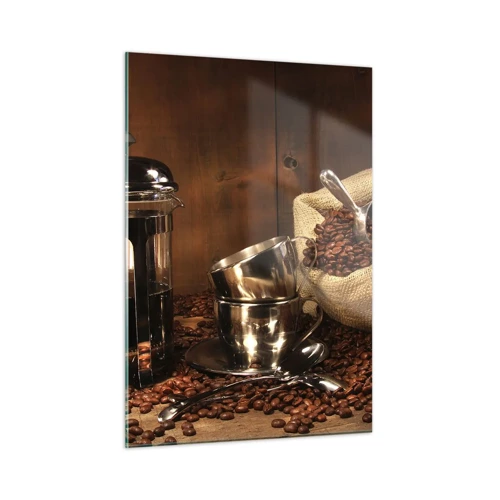 Obraz na skle - Kouzlo kávy - aroma a chuť - 50x70 cm