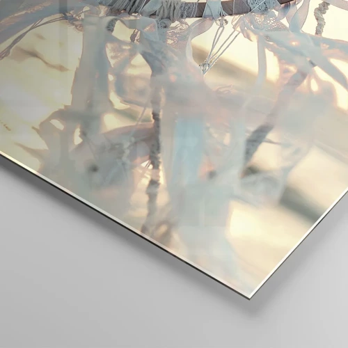 Obraz na skle - Krajkový totem - 160x50 cm