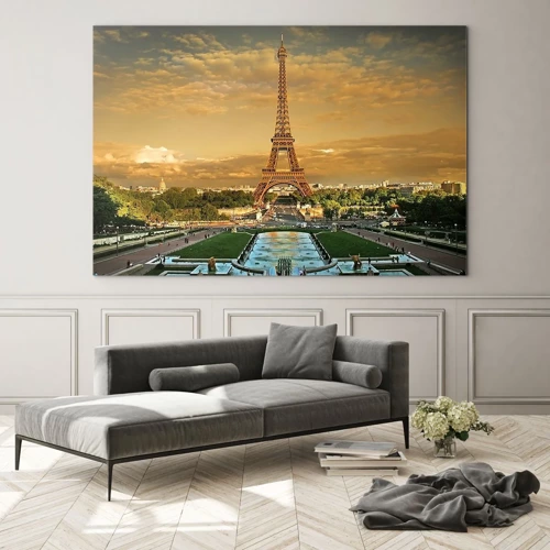 Obraz na skle - Královna Paříže - 100x70 cm