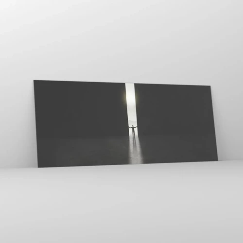 Obraz na skle - Krok ke světlé budoucnosti - 120x50 cm