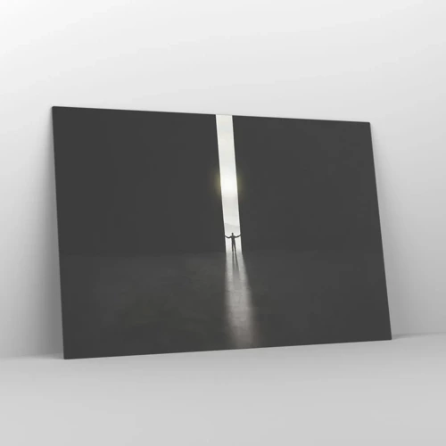 Obraz na skle - Krok ke světlé budoucnosti - 120x80 cm