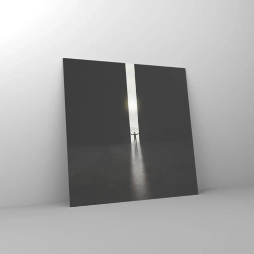 Obraz na skle - Krok ke světlé budoucnosti - 60x60 cm