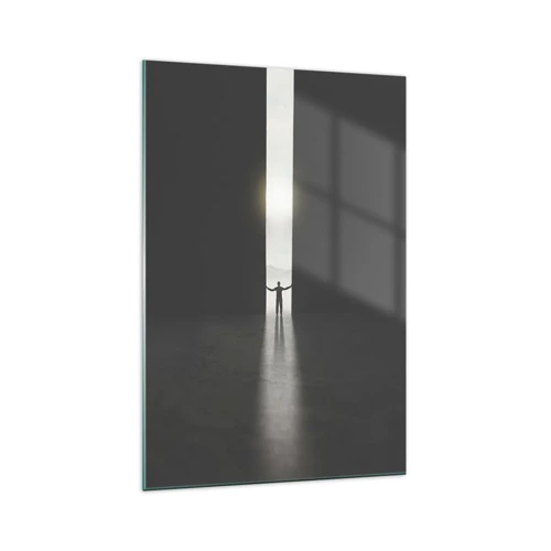 Obraz na skle - Krok ke světlé budoucnosti - 70x100 cm