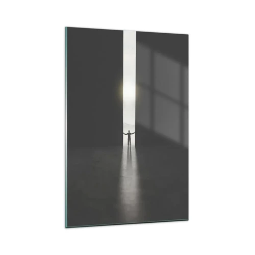 Obraz na skle - Krok ke světlé budoucnosti - 80x120 cm