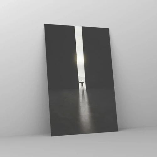 Obraz na skle - Krok ke světlé budoucnosti - 80x120 cm