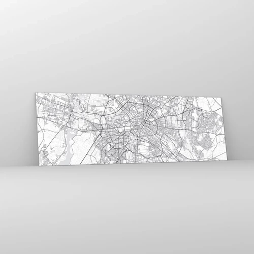 Obraz na skle - Květ Berlína - 90x30 cm